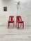 Chaises d'Appoint Vintage Rouges, Set de 8 22