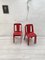 Vintage Beistellstühle in Rot, 8 . Set 21