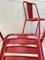 Vintage Side Chairs in Red, Set of 8 3