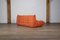 Togo 3-Seater Sofa in Coral by Michel Ducaroy for Ligne Roset, 1960s 7