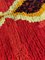 Tappeto tradizionale rosso boucherouite in cotone berbero, Marocco, anni '80, Immagine 7