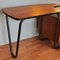 Mid-Century German Desk in Oak with Tubular Steel Base, 1950s 5