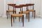 Moderne dänische Teak Stühle von Arne Hovmand-Olsen für Mogens Kold, 1950er, 4er Set 6