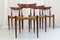 Danish Modern Teak Chairs by Arne Hovmand-Olsen for Mogens Kold, 1950s, Set of 4 7