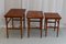 Tables Gigognes Modernes en Teck, Danemark, 1960s, Set de 3 9