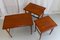 Danish Modern Teak Nesting Tables, 1960s, Set of 3 6