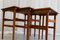 Tavolini ad incastro moderni in teak, Danimarca, anni '60, set di 3, Immagine 4