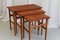 Danish Modern Teak Nesting Tables, 1960s, Set of 3 3