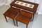 Danish Rosewood & Ceramic Tile Nesting Tables, 1960s, Set of 3 6