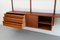 Modulares dänisches Vintage Teak Wandregal von Poul Cadovius für Cado, 1960er. 7