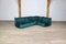 Togo Modular Sofa in Petrol Velvet by Michel Ducaroy for Ligne Roset, 1970s, Set of 3, Image 1