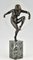 Marcel Andre Bouraine, bailarín de aro desnudo Art Déco, 1930, bronce, Imagen 7