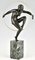 Marcel Andre Bouraine, bailarín de aro desnudo Art Déco, 1930, bronce, Imagen 2