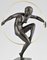 Marcel Andre Bouraine, Art Deco Nude Hoop Dancer, 1930, Bronze 8