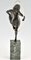 Marcel Andre Bouraine, bailarín de aro desnudo Art Déco, 1930, bronce, Imagen 4