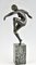 Marcel Andre Bouraine, bailarín de aro desnudo Art Déco, 1930, bronce, Imagen 5