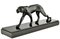 M. Font, Art Deco Sculpture of a Panther, 1930, Metal on Marble Base, Image 4