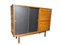 Credenza in legno di teak e similpelle nera di G. Coslin per 3v Arredamenti, Italia, anni '60, Immagine 11