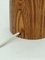 Lámpara de mesa escandinava grande de madera laminada, años 70, Imagen 5