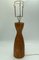 Large Scandinavian Table Lamp in Laminated Wood, 1970s 1