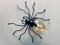 Mid-Century Italian Modern Metal and Glass Spider Wall Lamp, 1950s, Image 1