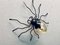 Italienische Mid-Century Spider Wandlampe aus Metall & Glas, 1950er 6