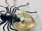 Italienische Mid-Century Spider Wandlampe aus Metall & Glas, 1950er 7