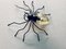 Mid-Century Italian Modern Metal and Glass Spider Wall Lamp, 1950s 5