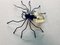 Mid-Century Italian Modern Metal and Glass Spider Wall Lamp, 1950s, Image 5