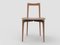 Modern Linea 613 Grey Chair in Leather and Wood by Collector Studio 2