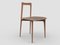 Modern Linea 613 Grey Chair in Leather and Wood by Collector Studio 1