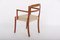 Chair with Armrests in Teak with Padded Seat by Ole Wanscher for A.J. Iversen, 1960s 3