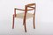 Stuhl mit Armlehnen aus Teak mit gepolstertem Sitz von Ole Wanscher für AJ Iversen, 1960er 3