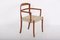 Chair with Armrests in Teak with Padded Seat by Ole Wanscher for A.J. Iversen, 1960s, Image 6