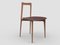 Modern Linea 625 Grey Chair in Leather and Wood by Collector Studio 1