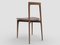 Modern Linea 625 Grey Chair in Leather and Wood by Collector Studio 3