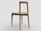 Modern Linea 631 Grey Chair in Green Leather and Wood by Collector Studio 3