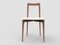 Modern Linea 634 Grey Chair in Leather and Wood by Collector Studio 2