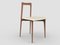 Modern Linea 634 Grey Chair in Leather and Wood by Collector Studio 1