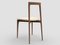 Modern Linea 636 Grey Chair in Leather and Wood by Collector Studio 3