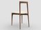 Moderner Linea 636 Grauer Stuhl aus Leder und Holz von Collector Studio 3