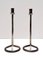 Minimalist Silver Plated Metal Candleholders attributed to Lino Sabattini, 1990s, Set of 2, Image 2
