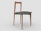 Modern Linea 645 Grey Chair in Leather and Wood by Collector Studio, Image 1