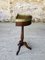 Mesita de noche vintage de caoba con pedestal, años 50, Imagen 13
