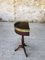 Mesita de noche vintage de caoba con pedestal, años 50, Imagen 16