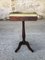 Vintage Mahogany Half-Moon Nightstand on Pedestal, 1950s 14