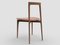 Modern Linea 662 Grey Chair in Brown Leather and Wood by Collector Studio, Image 3