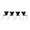 Butterfly Chairs by Arne Jacobsen for Fritz Hansen, 1990s, Set of 4 2