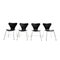 Sedie Butterfly di Arne Jacobsen per Fritz Hansen, anni '90, set di 4, Immagine 2