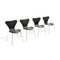 Butterfly Chairs by Arne Jacobsen for Fritz Hansen, 1990s, Set of 4 1